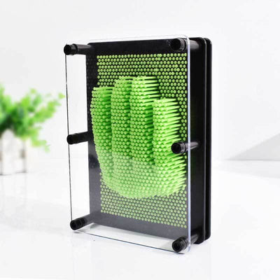 Fidtoy Jouet 3D Pin Art Tableau d'empreinte sensorielle arc-en-ciel pour enfants | Créativité et motricité fine