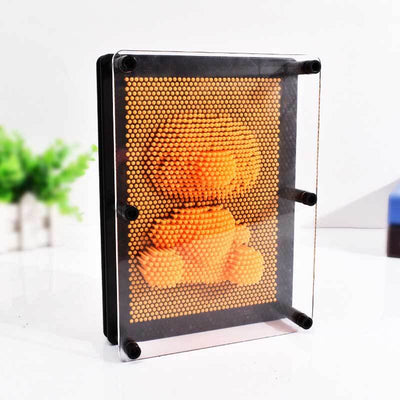 Fidtoy Jouet 3D Pin Art Tableau d'empreinte sensorielle arc-en-ciel pour enfants | Créativité et motricité fine