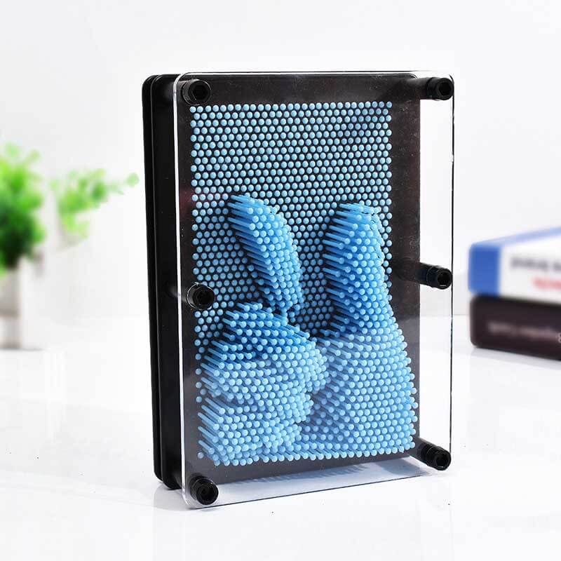 Fidtoy Jouet 3D Pin Art Tableau d'empreinte sensorielle arc-en-ciel pour enfants | Créativité et motricité fine