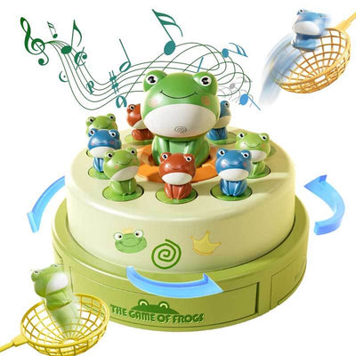 Fidtoy Duck Catching Game with Music Lights and Jumping Eggs