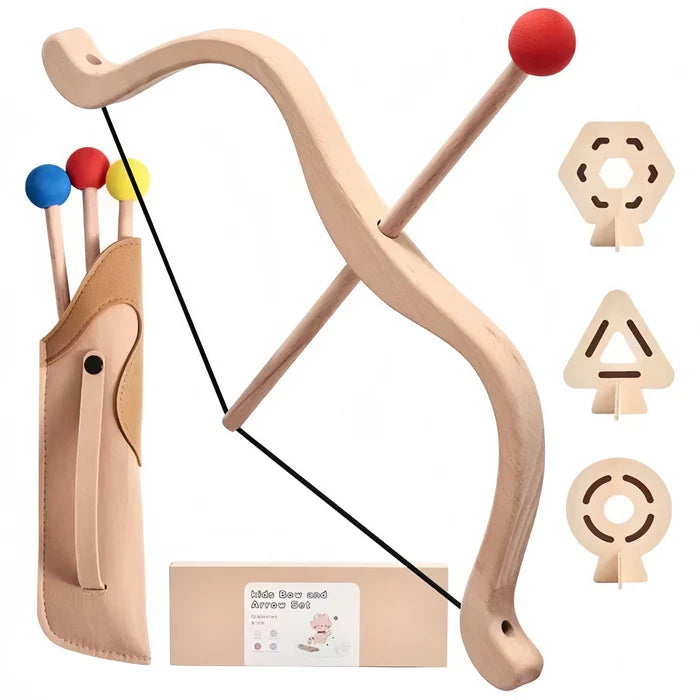 Ensemble arc et flèches en bois standard pour enfants (jouet) - Conseils de sécurité