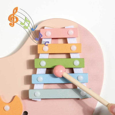 Fidtoy Tableau d'activités mural en bois – Jouet d'apprentissage multisensoriel Montessori pour tout-petits