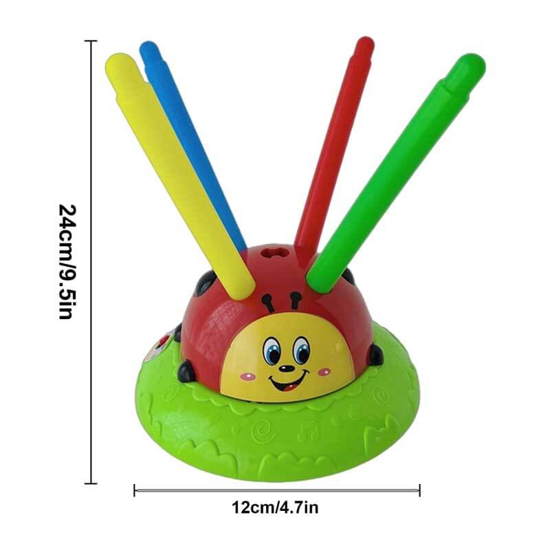 Ladybug 2-in-1 Jumping Toss ToyFidtoy Musical Jump and Toss Ladyfly Fun Toy – 2-in-1 Indoor & Outdoor Active Play for Kids 5-7