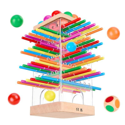 Fidtoy Montessori Wooden Board Game for Kids 3+ Educational Counting & Strategy Toy