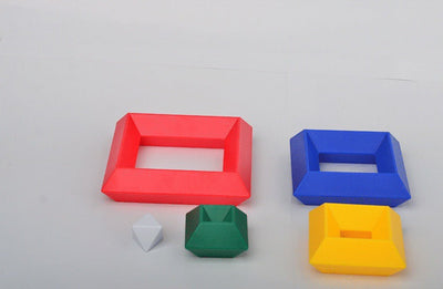30 pièces de blocs de construction 3D en forme de pyramide cubique