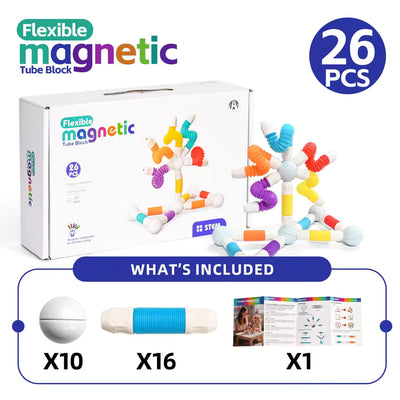 Pop Tube Bâtonnets Magnétiques Puzzle avec Personnage -158