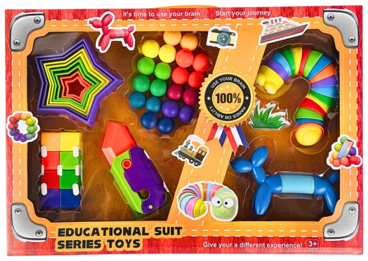 Kit d'activités sensorielles Fidtoy avec 6 activités éducatives
