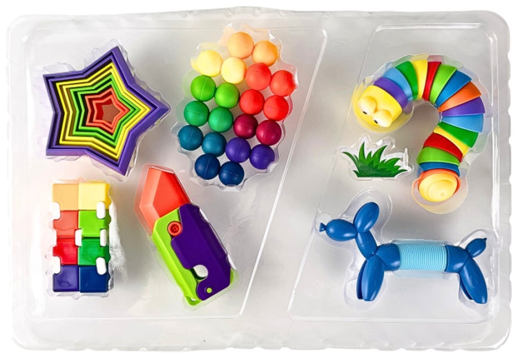 Kit d'activités sensorielles Fidtoy avec 6 activités éducatives