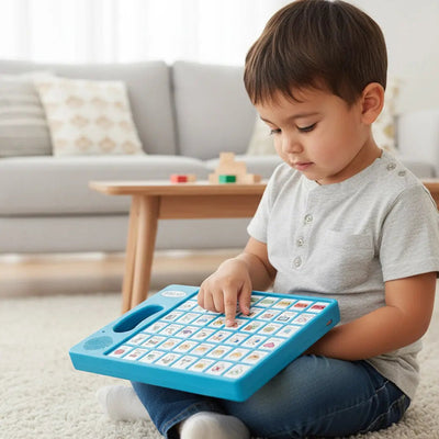 Fidtoy Tablero de Aprendizaje de Formas y Números de Madera – Juguete Educativo para Niños Mayores de 3 Años