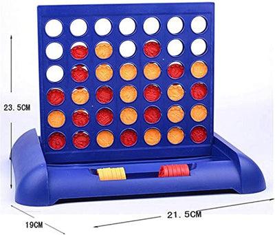Jeu d'échecs Fidtoy Connect 4 - Jeu de société amusant pour enfants et familles