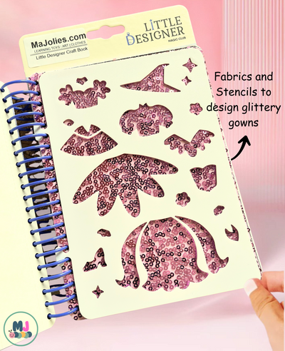 Petite styliste - Club magique | Stylisme avec tissus, autocollants d'accessoires, couleurs