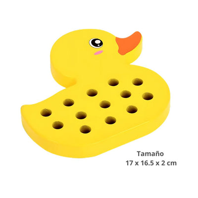 Wooden Duck and Elephant Lacing Set