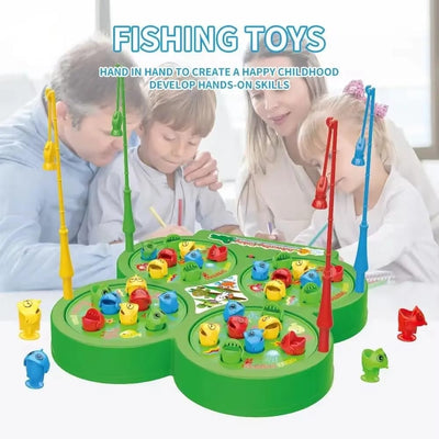 Jeu de pêche rotatif magnétique 4 joueurs - 390