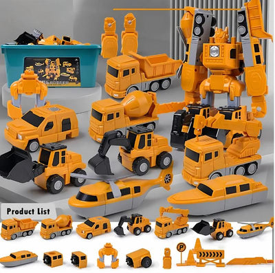 Juego de juguetes transformables modulares