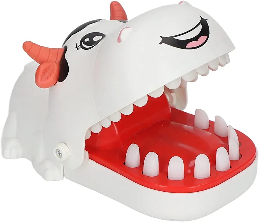 Fidtoy Cute Animals Biting Fingers Game for Kids Random Animal Dentist Bite Toy Interactive Party Game Ages 3+