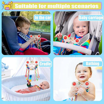 Juguete 5 en 1 para la motricidad fina y la actividad sensorial con cuerda de arrastre - 861