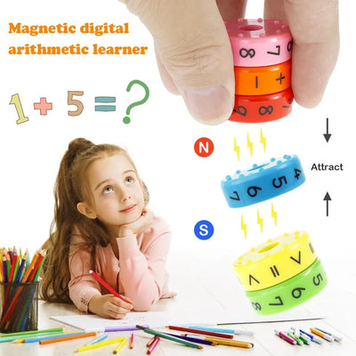 Mini-roue magnétique rotative d'opérations mathématiques - 313