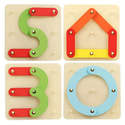 Collage de madera Cien Cambios ABCD