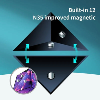Fidtoy Montessori Magnetic Magic Shapeshifting Cube – STEM Creative Toy for Kids 4+