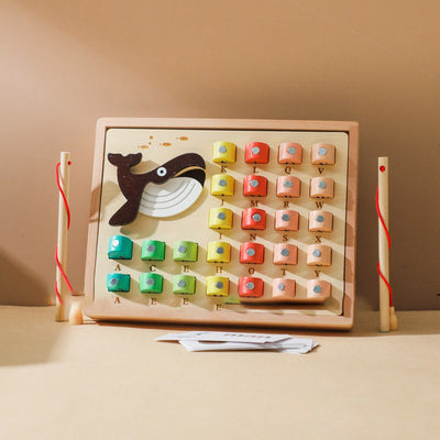 puzzle de pêche en bois pour enfants Jouet de puzzle de pêche en bois