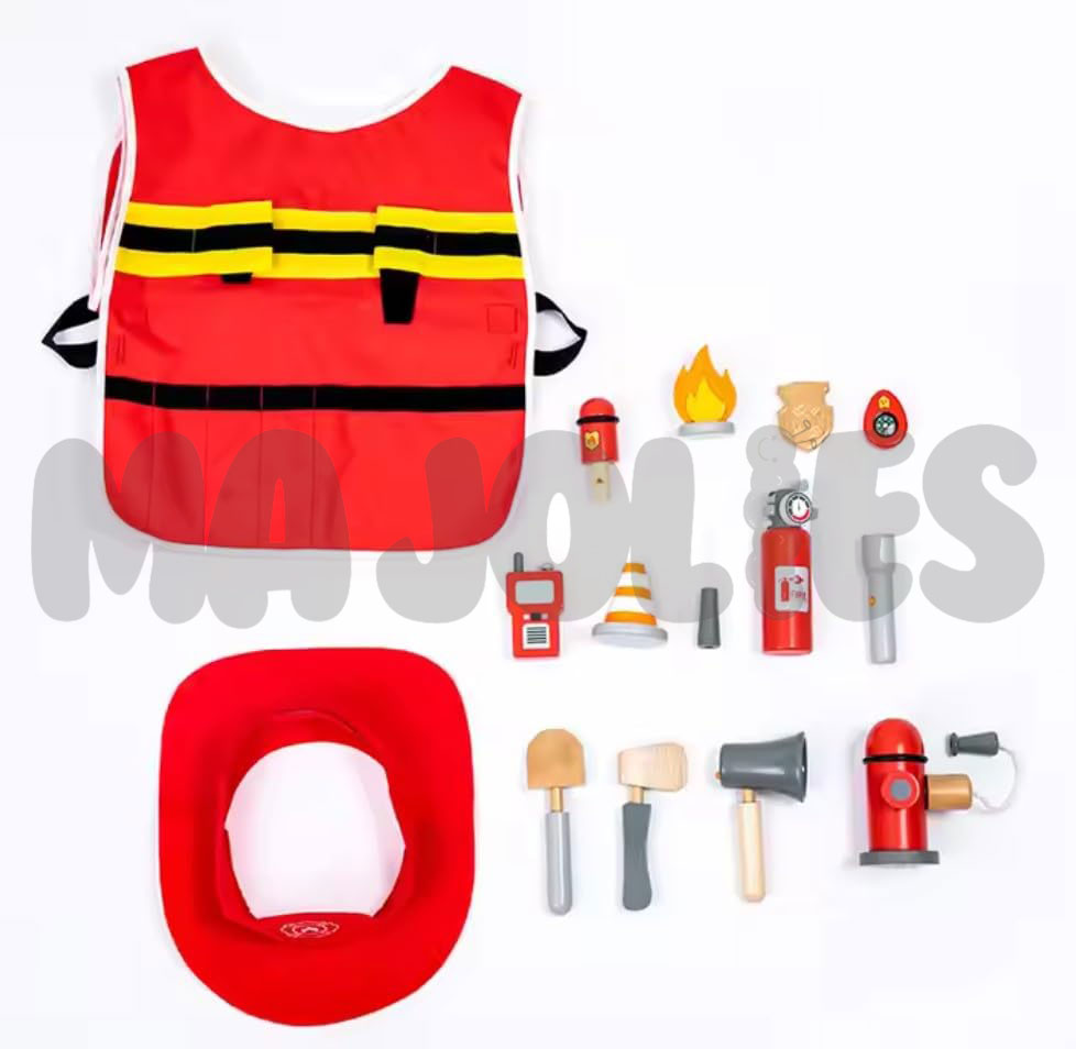 Set de juego de simulación de bombero para niños