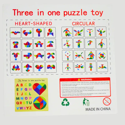 Puzzle Géométrique et Alphabet Montessori - 501