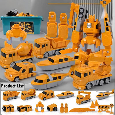 Juego de juguetes transformables modulares