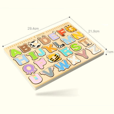 Goryeo Baby - Puzzle en bois de l'alphabet - Meilleurs jouets pour apprendre l'alphabet