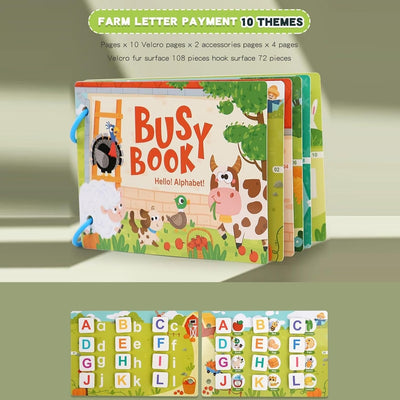 Livre d'activités Montessori à faire soi-même pour tout-petits Alphabet - 610