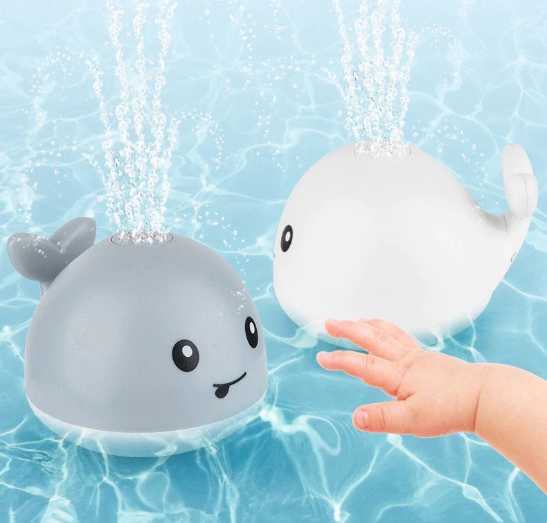 Fidtoy Baleine Jouet de bain Arroseur avec lumières pour bébés