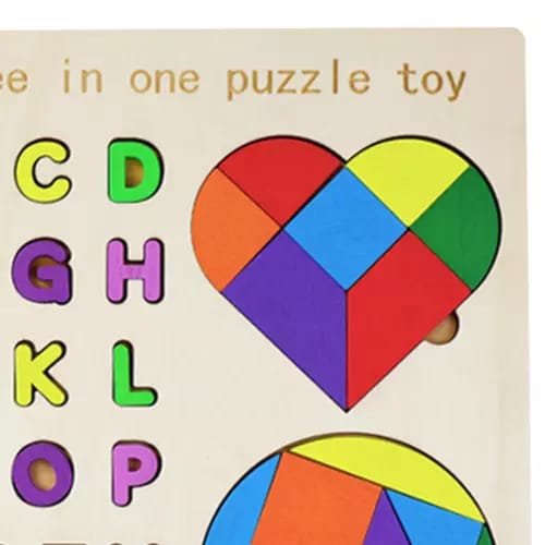 Puzzle Géométrique et Alphabet Montessori - 501