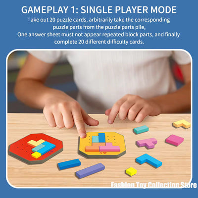 Juego de bloques de espuma desafiante Tangram 3D multijugador - 999