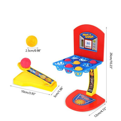 Fidtoy Mini jeu de basket de bureau avec panier et catapultes
