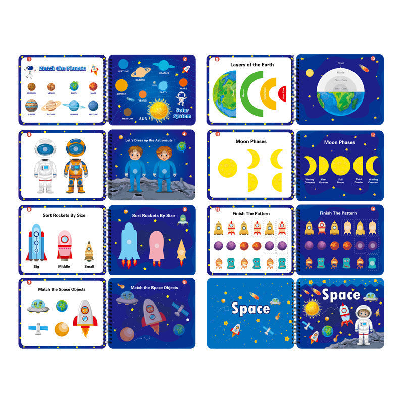 Autocollants d'apprentissage précoce Lumières Jeux de nourriture Livre à rabats