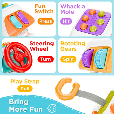 Fidtoy Cube d'activités sensoriel 10-en-1 pour tout-petits