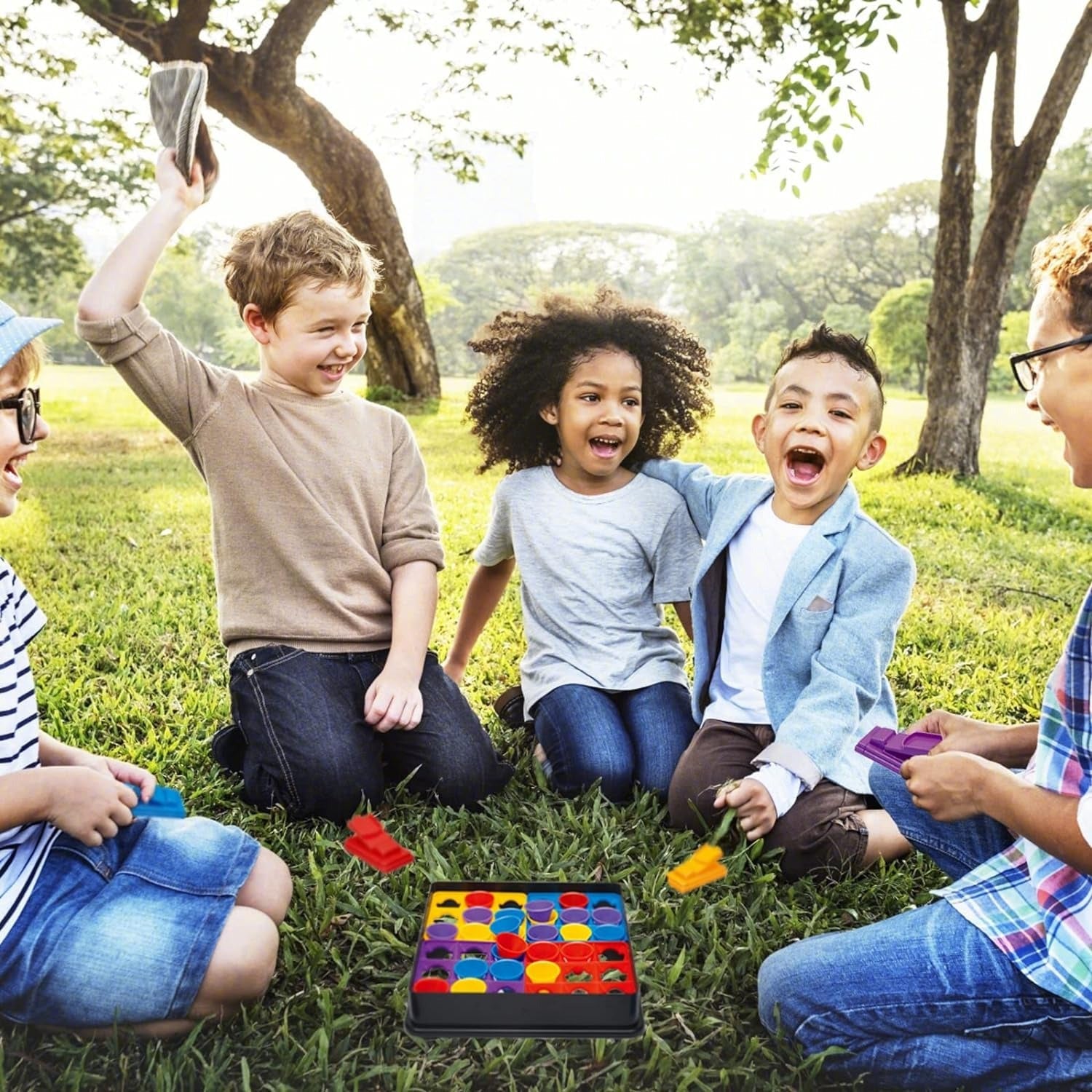 Fidtoy Bouncy Hat Hand Brain Coordination Family Game for Kids – Interactive Tabletop Launcher Game for Hand Eye Coordination, Party Fun & Family Game Night