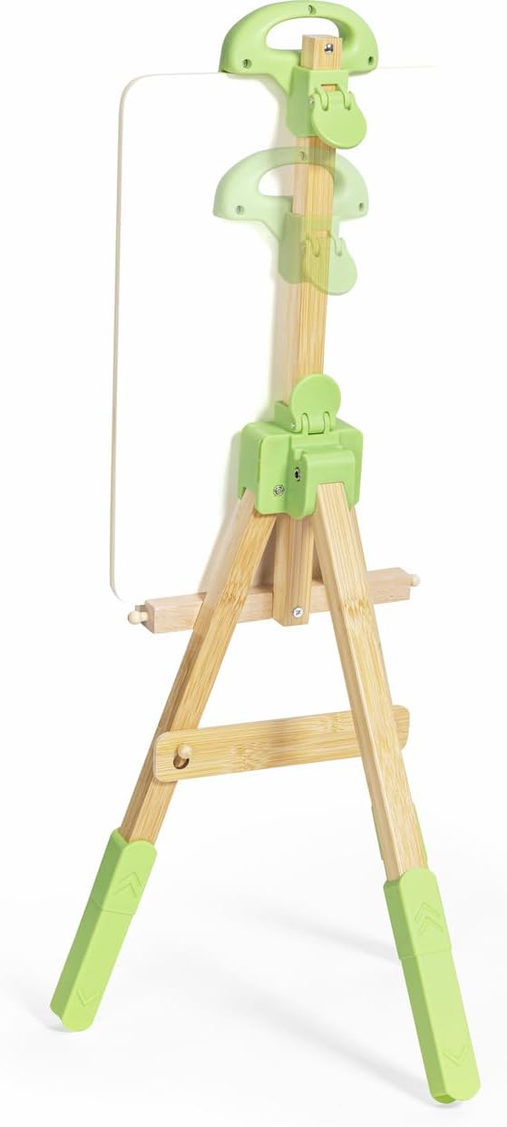 Fidtoy Set de Caballete de Bambú para Niños, Soporte de Dibujo Portátil
