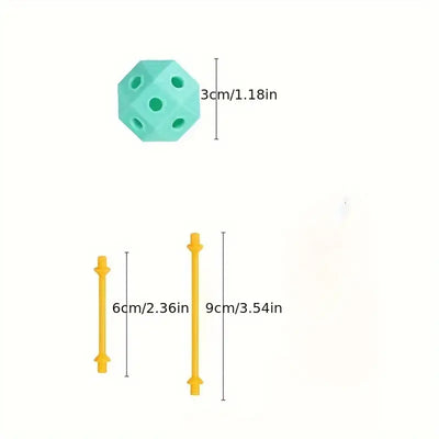 Connect Beads™ - Perles flexibles en PVC - Blocs de construction géométriques 3D