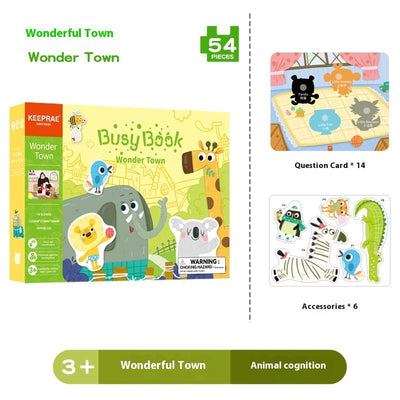 Iluminación Temprana del Bebé Educación Cognitiva Temprana Libro Tranquilo Juguetes Educativos