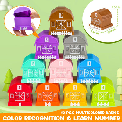 Kit de jeu éducatif sur les animaux de la ferme Fidtoy