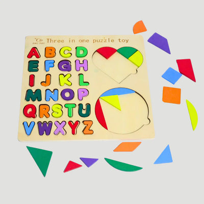 Puzzle Géométrique et Alphabet Montessori - 501