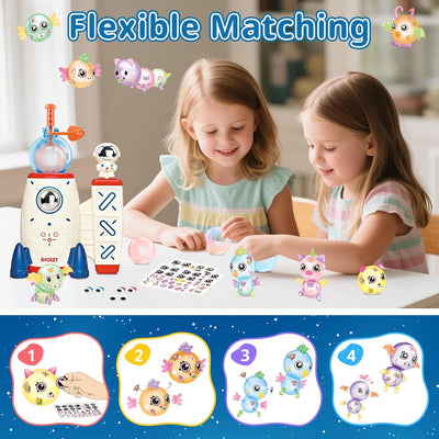 Kit de bricolage pour bulles en nano-ruban adhésif pour enfants, fabricant de fusées et de ballons, cadeau pour garçons et filles