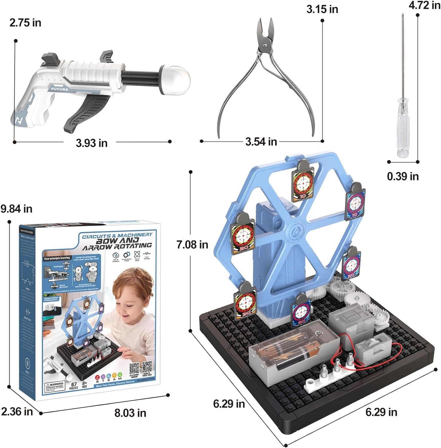 Kit de circuit électronique rotatif arc et flèche - 103 (STEAM Machinery)