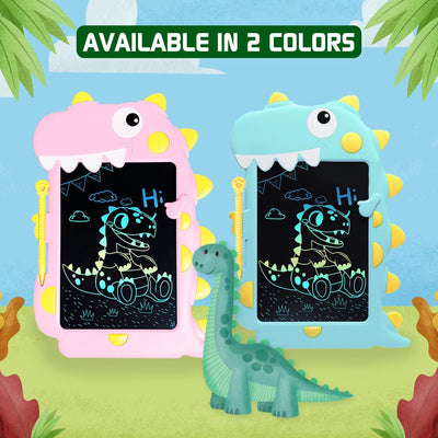 Fidtoy Multicolor Dinosaur LCD Writing Tablet for Kids 8.5 Inch Paperless Doodle Drawing Board Age 3+