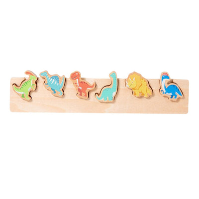 Juego de mesa de escritorio de juguete para emparejar rompecabezas para preescolares de 1 2 3+ años Dinosaurio