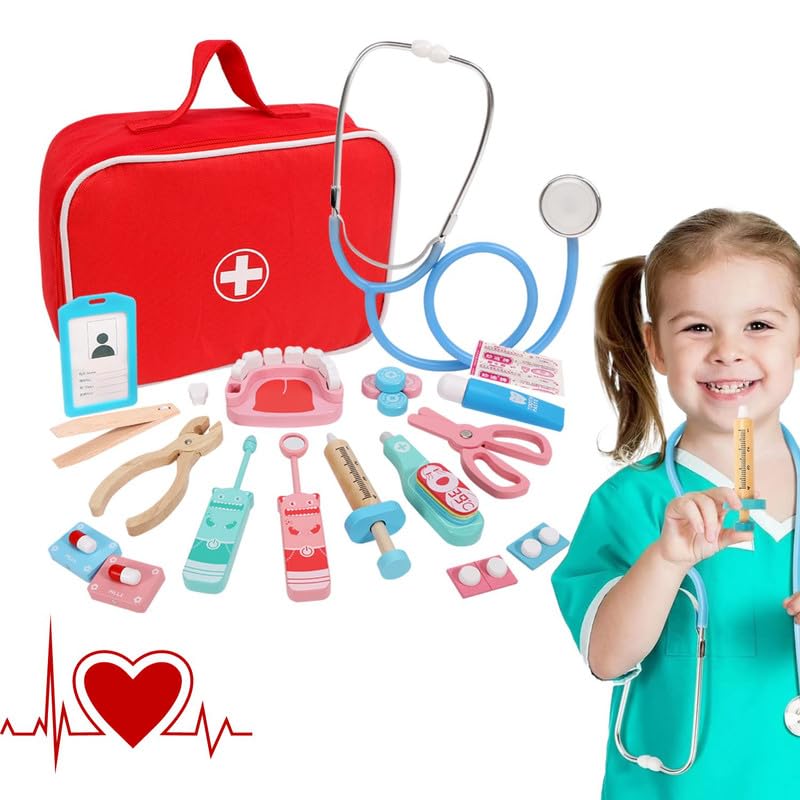 Fidtoy Kids Doctor Kit Pretend Play Medical Toy Set for Toddlers