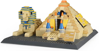 Les grandes pyramides de Gizeh, modèle de construction en blocs, 622 pièces - 210