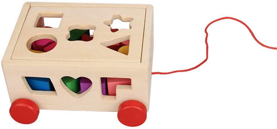 Le kit de jeu en bois Cube Car (15 formes)