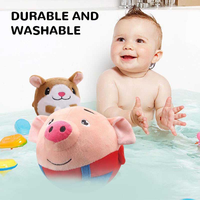 Fidtoy Active Moving Pet Plush Toy for Toddlers & Pets | Interactive Bouncing Sound Toy for Home Play