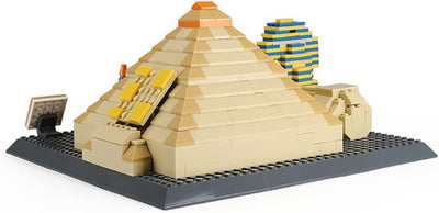 Les grandes pyramides de Gizeh, modèle de construction en blocs, 622 pièces - 210